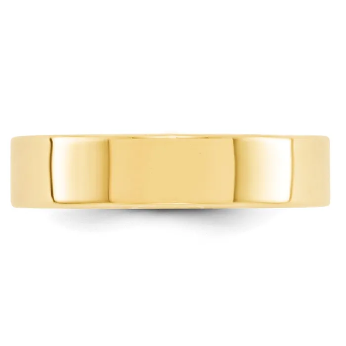 Rings Goldia Solid 18K Yellow Gold 5mm Light Weight Flat MensWomens Wedding Band Ring Size 10 Rings Goldia Solid 18K Yellow Gold 5mm Light Weight Flat MensWomens Wedding Band Ring Size 10