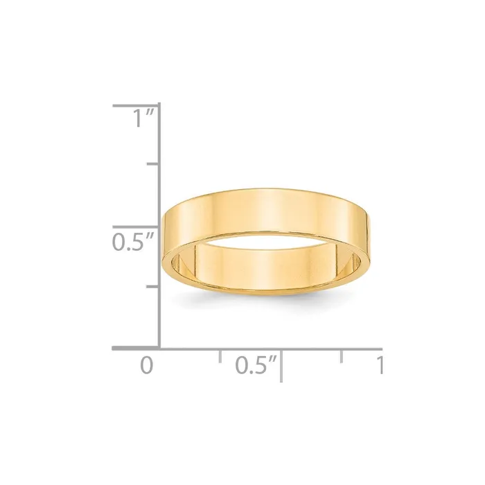 Rings Goldia Solid 18K Yellow Gold 5mm Light Weight Flat MensWomens Wedding Band Ring Size 10 Rings Goldia Solid 18K Yellow Gold 5mm Light Weight Flat MensWomens Wedding Band Ring Size 10