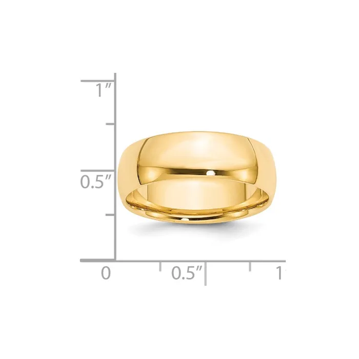 Rings Goldia Solid 18K Yellow Gold 7mm Light Weight Comfort Fit MensWomens Wedding Band Ring Size 9 Rings Goldia Solid 18K Yellow Gold 7mm Light Weight Comfort Fit MensWomens Wedding Band Ring Size 9
