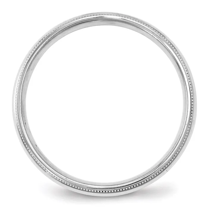 Solid 10K White Gold 4mm Milgrain Comfort Fit MensWomens Wedding Band Ring Size 85 Goldia Rings Solid 10K White Gold 4mm Milgrain Comfort Fit MensWomens Wedding Band Ring Size 85 Goldia Rings
