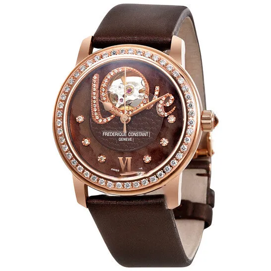 Watches JMS always Original Frederique Constant Automatic Brown Dial Leather Ladies Watch FC310CLHB2PD4 Watches JMS always Original Frederique Constant Automatic Brown Dial Leather Ladies Watch FC310CLHB2PD4