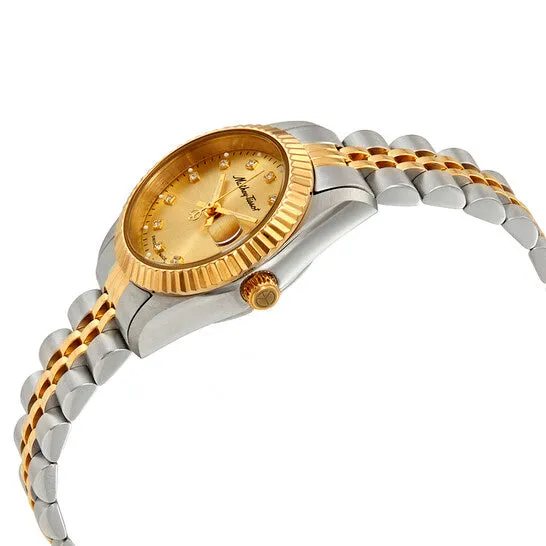 Watches JMS always Original MatheyTissot Mathey II Quartz Crystal Gold Dial Ladies Watch D710BDI Watches JMS always Original MatheyTissot Mathey II Quartz Crystal Gold Dial Ladies Watch D710BDI