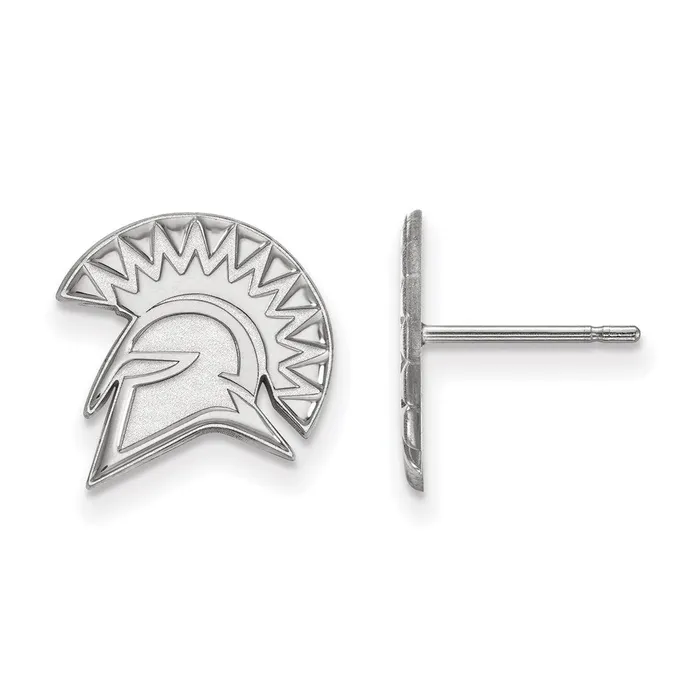 14k White Gold San Jose State University Small Post Earrings TreasureFineJewelers Earrings 14k White Gold San Jose State University Small Post Earrings TreasureFineJewelers Earrings