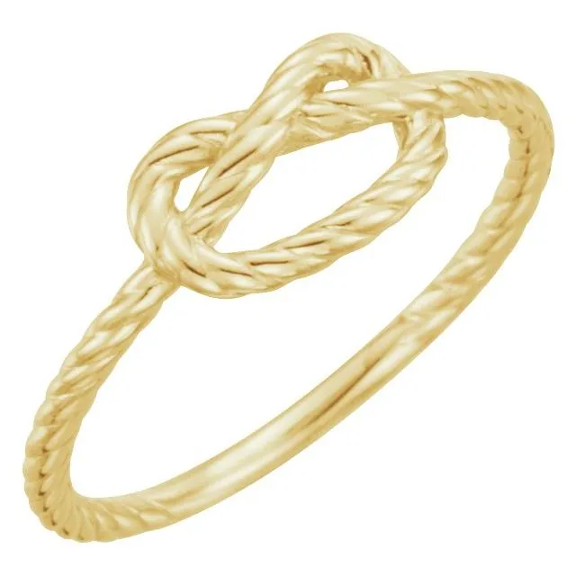 14K Yellow Rope Knot Ring TreasureFineJewelers Rings