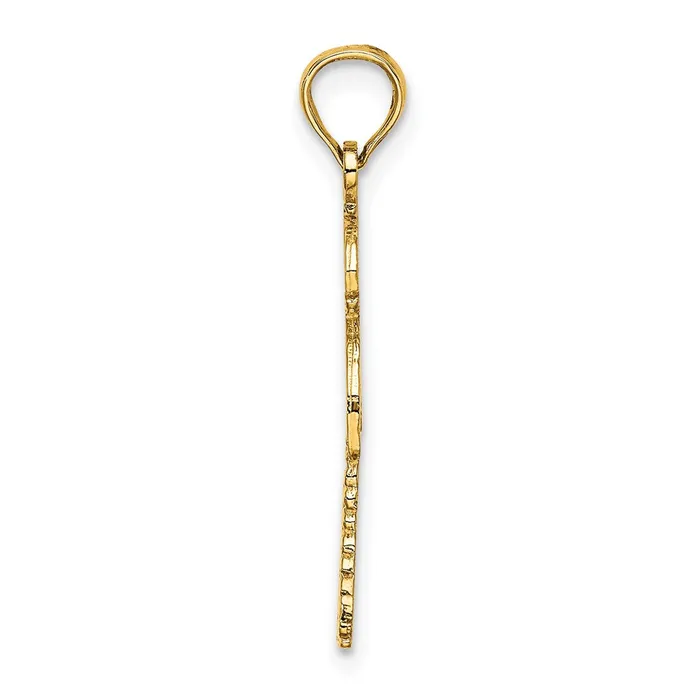 Charm Necklaces TreasureFineJewelers 14K Palm Tree w Cactus Charm