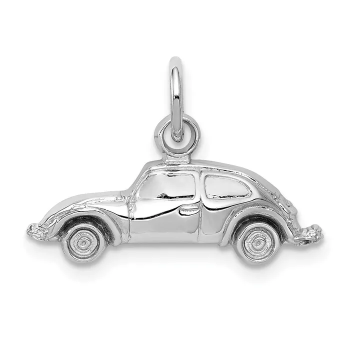 Charm Necklaces TreasureFineJewelers 14k White Gold Car Charm
