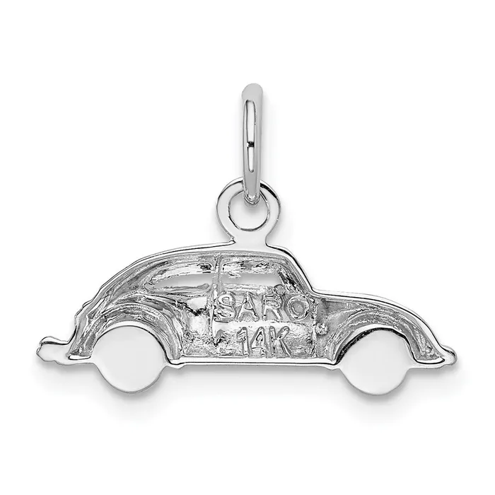 Charm Necklaces TreasureFineJewelers 14k White Gold Car Charm