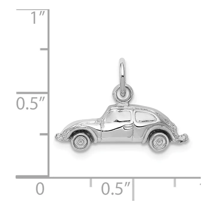 Charm Necklaces TreasureFineJewelers 14k White Gold Car Charm