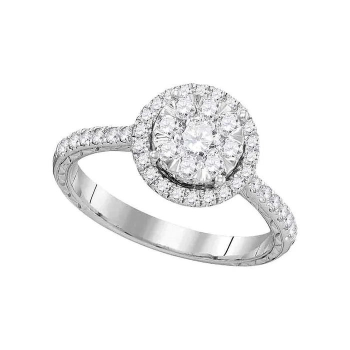 North Arrow Shop 14kt white gold womens round diamond bridal wedding engagement ring 78 cttw104814 Rings North Arrow Shop 14kt white gold womens round diamond bridal wedding engagement ring 78 cttw104814 Rings