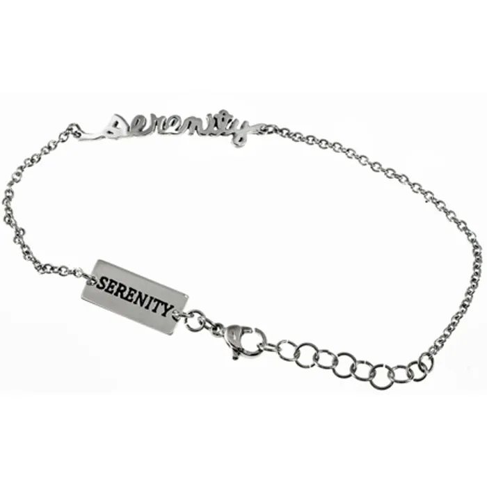 North Arrow Shop Bracelets SERENITY Bracelet Bible Verse Adjustable 7 to 8 Steel Chain North Arrow Shop Bracelets SERENITY Bracelet Bible Verse Adjustable 7 to 8 Steel Chain