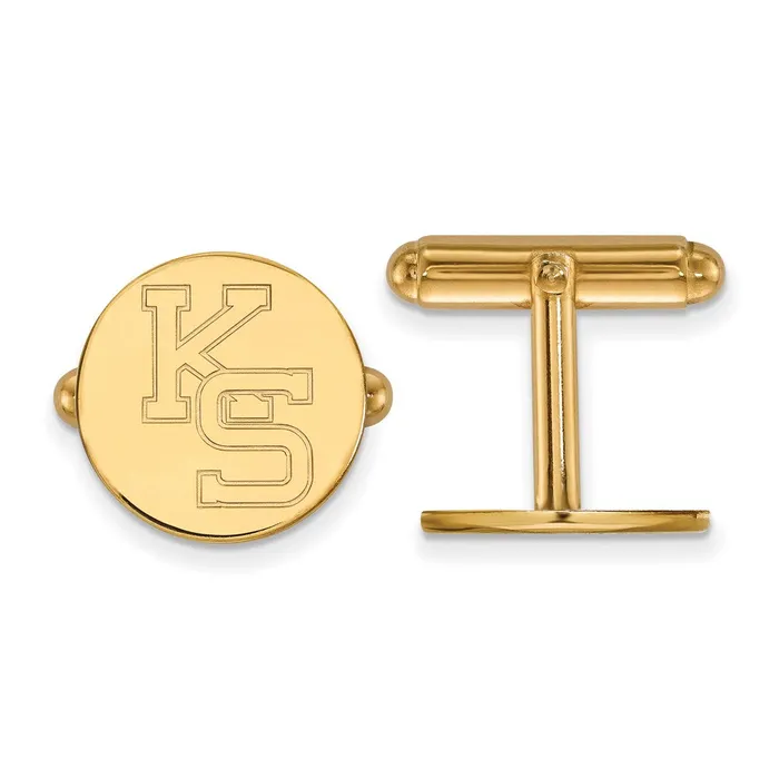 PreStyled Sets TreasureFineJewelers 14k Gold Kansas State University KS Cuff Links PreStyled Sets TreasureFineJewelers 14k Gold Kansas State University KS Cuff Links