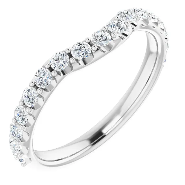 Rings 14K White 12 CTW Natural Diamond Contour Band TreasureFineJeweler Rings 14K White 12 CTW Natural Diamond Contour Band TreasureFineJeweler