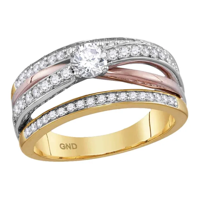 Rings North Arrow Shop 14kt yellow rose gold womens round diamond solitaire bridal wedding engagement ring 34 cttw114148 Rings North Arrow Shop 14kt yellow rose gold womens round diamond solitaire bridal wedding engagement ring 34 cttw114148