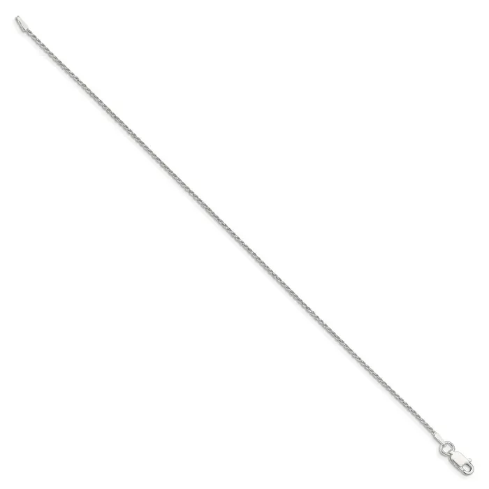 Rings TreasureFineJewelers Sterling Silver 11mm Diamondcut Rope Chain Anklet