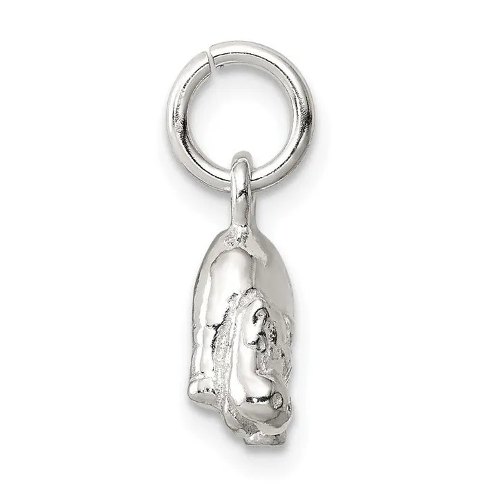 Rings TreasureFineJewelers Sterling Silver Hippo Charm