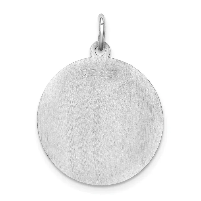 Rings TreasureFineJewelers Sterling Silver Rhodiumplated Yorkshire Terrier Disc Charm