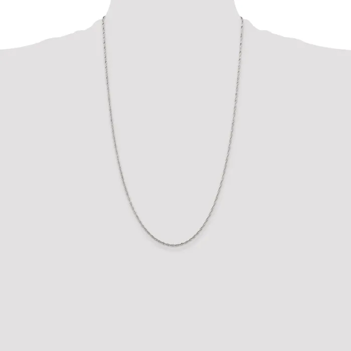 Sterling Silver 14mm Singapore Chain TreasureFineJewelers Rings