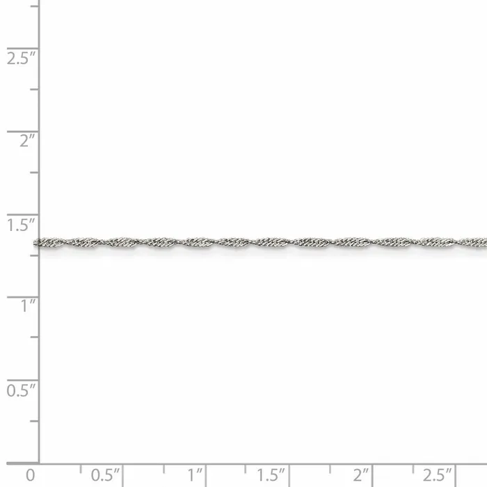 Sterling Silver 14mm Singapore Chain TreasureFineJewelers Rings
