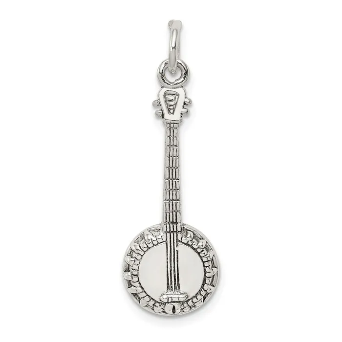 Sterling Silver Banjo Charm TreasureFineJewelers Rings