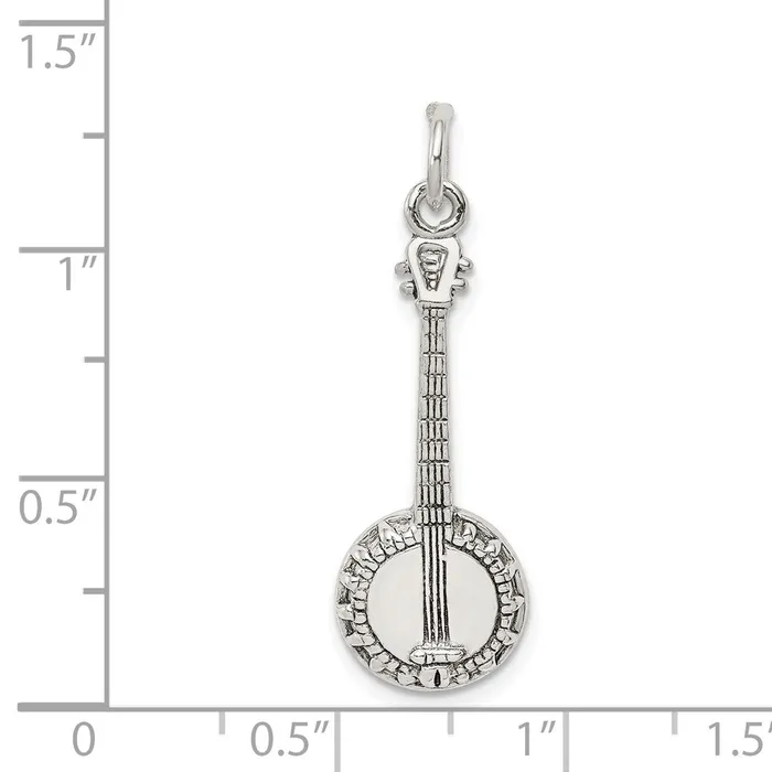 Sterling Silver Banjo Charm TreasureFineJewelers Rings