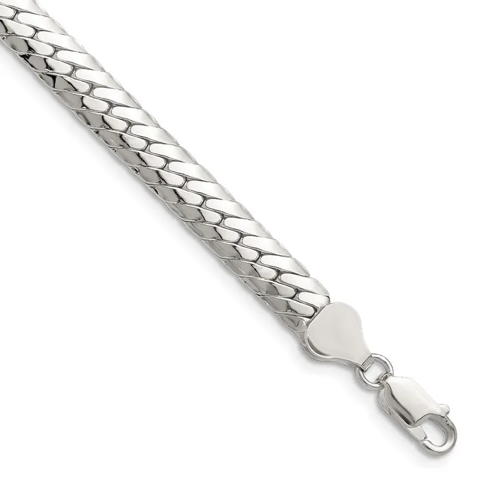 Sterling Silver Polished 625mm Double Oval Flat Chain TreasureFineJewelers Rings Sterling Silver Polished 625mm Double Oval Flat Chain TreasureFineJewelers Rings
