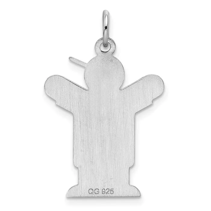 Sterling Silver Rhodiumplated Love Kid Charm TreasureFineJewelers Rings