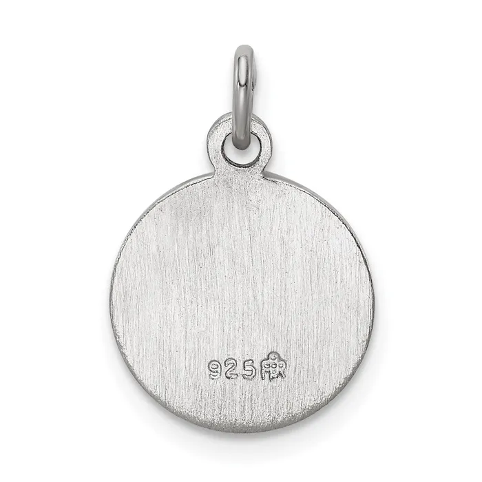 Sterling Silver Rhodiumplated Saint Christopher Medal TreasureFineJewelers Rings