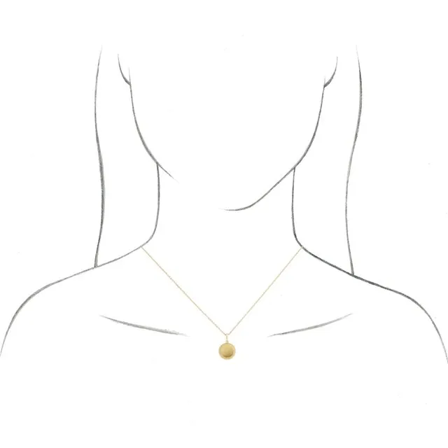 TreasureFineJewelers 14K Yellow Gold 191x12 mm Floral Pendant PreStyled Sets