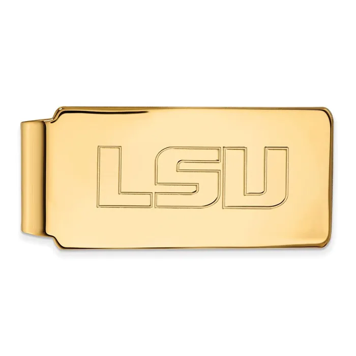 TreasureFineJewelers 14K Yellow Gold Louisiana State University Money Clip PreStyled Sets TreasureFineJewelers 14K Yellow Gold Louisiana State University Money Clip PreStyled Sets