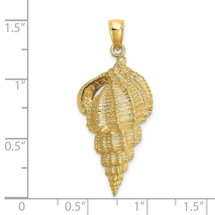TreasureFineJewelers Charm Necklaces 14K Wentletrap Shell Charm