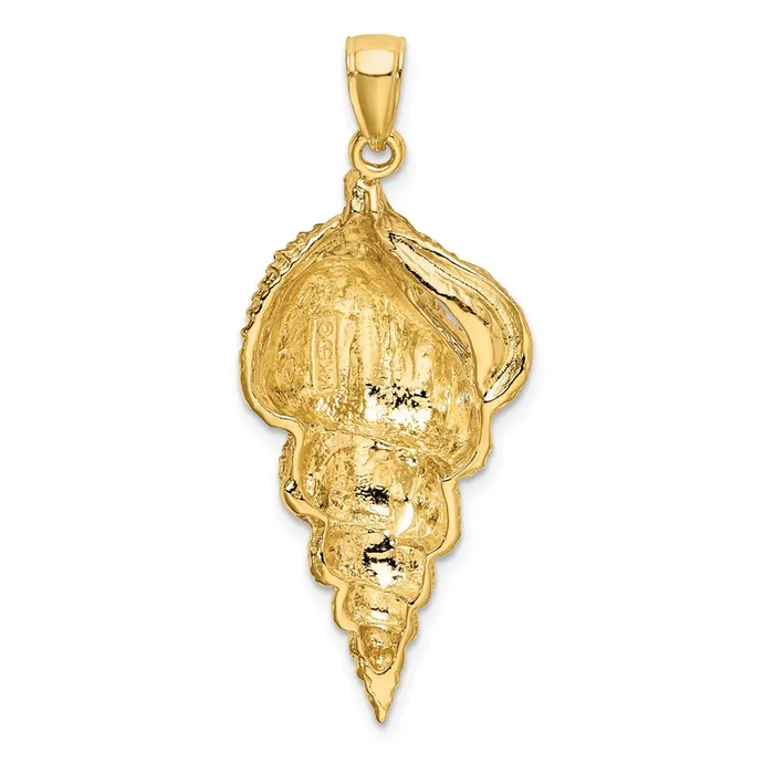 TreasureFineJewelers Charm Necklaces 14K Wentletrap Shell Charm
