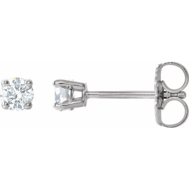 TreasureFineJewelers Earrings 14K White 15 CTW Diamond Earrings