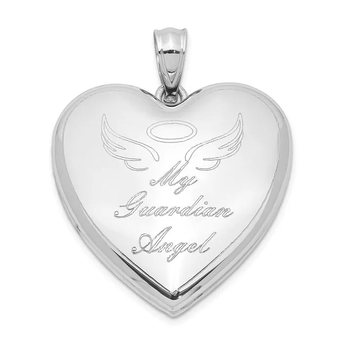 TreasureFineJewelers Rings Sterling Silver Rhodiumplated Guardian Angel Ash Holder Heart Locket TreasureFineJewelers Rings Sterling Silver Rhodiumplated Guardian Angel Ash Holder Heart Locket