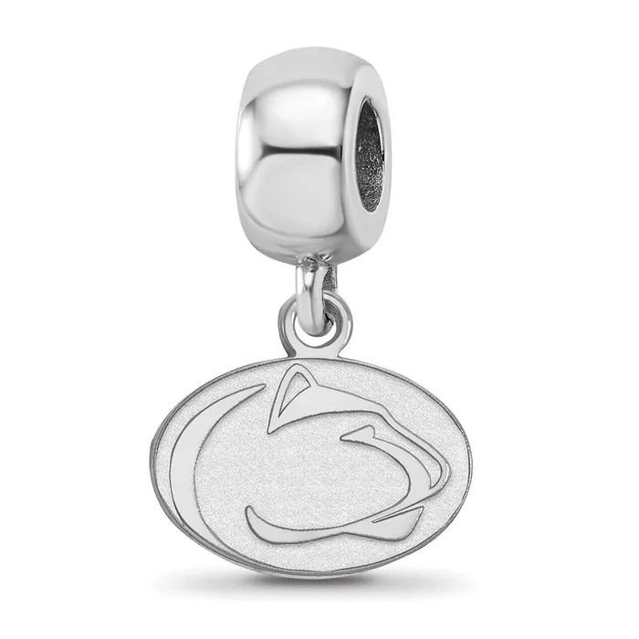 TreasureFineJewelers Rings Sterling Silver Rhodiumplated LogoArt Penn State University Lion Extra Small Dangle Bead Charm TreasureFineJewelers Rings Sterling Silver Rhodiumplated LogoArt Penn State University Lion Extra Small Dangle Bead Charm