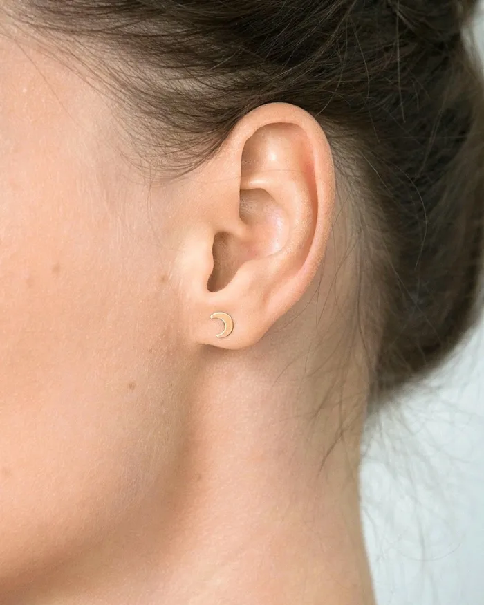 Earrings ERIJEWELRY Crescent stud Earrings