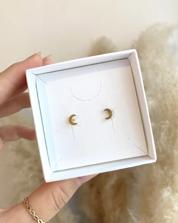 Earrings ERIJEWELRY Crescent stud Earrings