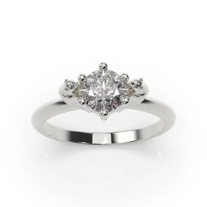 MyUniqueRing Rings Panda Engagement Ring Panda Ring White Gold Panda