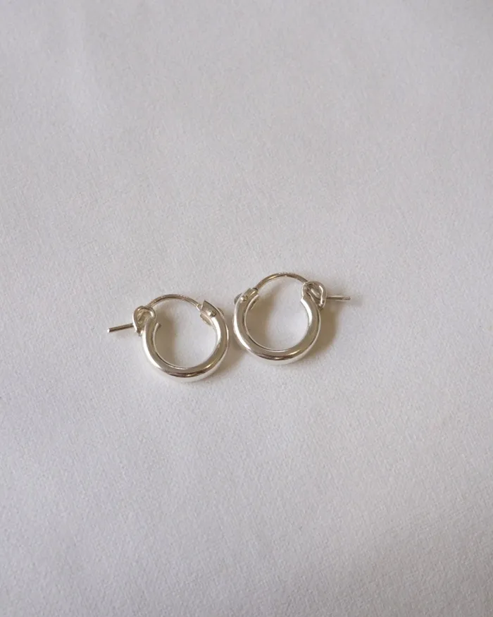 Rings ERIJEWELRY Huggie hoops Silver