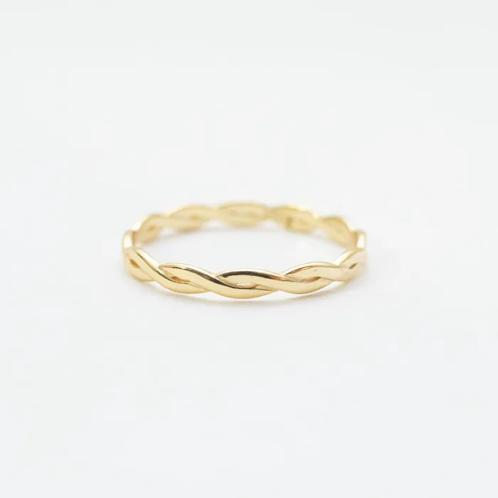 Rings Silver Lotus Gold Plated Infinity Ring