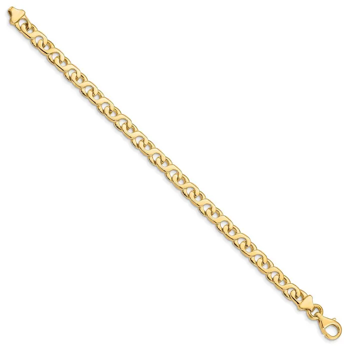 14K 62mm HandPolished Fancy Link BraceletWBCLK1707 WB Choice Jewelry Bracelets 14K 62mm HandPolished Fancy Link BraceletWBCLK1707 WB Choice Jewelry Bracelets