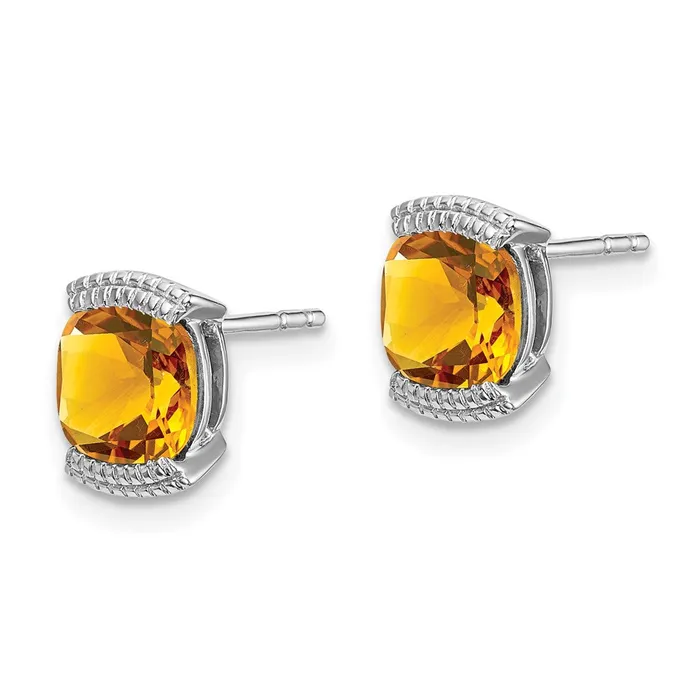 14k White Gold Citrine Post EarringsWBCEM7080CIW WB Choice Jewelry Earrings 14k White Gold Citrine Post EarringsWBCEM7080CIW WB Choice Jewelry Earrings