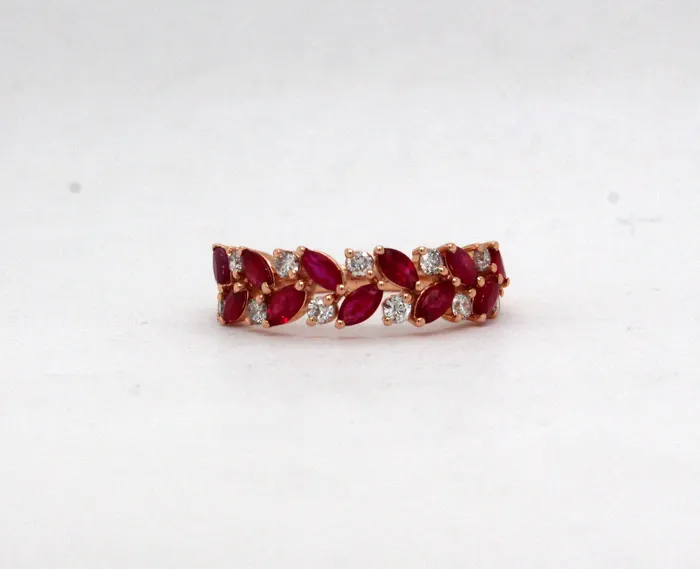 14KR 105 Cttw Ruby and 35 Cttw Diamond Ring H in Color and SI2 in Cl ETHOS Creations Rings 14KR 105 Cttw Ruby and 35 Cttw Diamond Ring H in Color and SI2 in Cl ETHOS Creations Rings