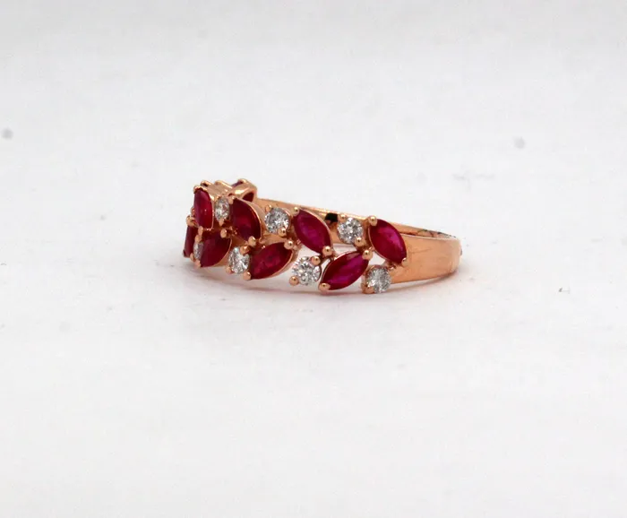 14KR 105 Cttw Ruby and 35 Cttw Diamond Ring H in Color and SI2 in Cl ETHOS Creations Rings 14KR 105 Cttw Ruby and 35 Cttw Diamond Ring H in Color and SI2 in Cl ETHOS Creations Rings