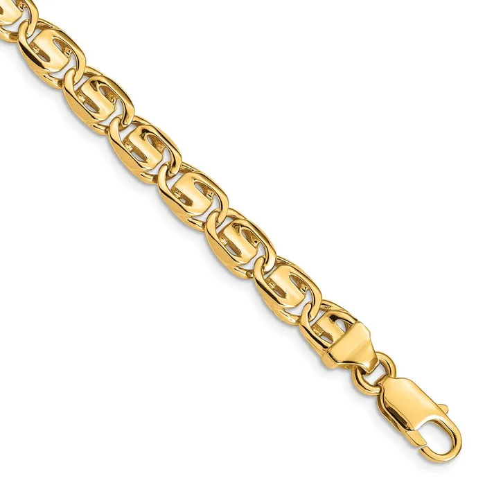 Bracelets 14K 75mm Handpolished Fancy Link BraceletWBCLK2008 WB Choice Jewelry Bracelets 14K 75mm Handpolished Fancy Link BraceletWBCLK2008 WB Choice Jewelry