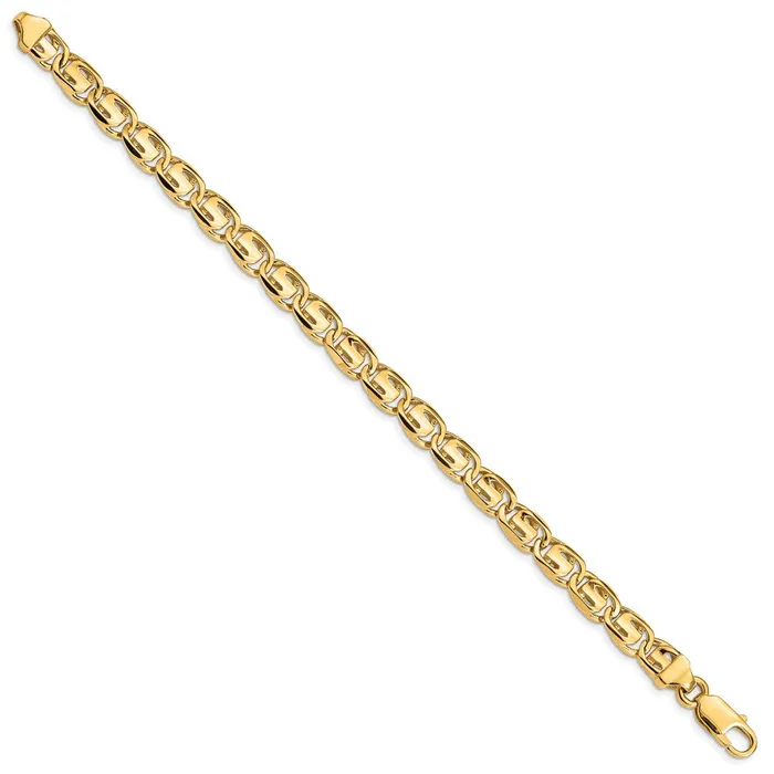 Bracelets 14K 75mm Handpolished Fancy Link BraceletWBCLK2008 WB Choice Jewelry Bracelets 14K 75mm Handpolished Fancy Link BraceletWBCLK2008 WB Choice Jewelry