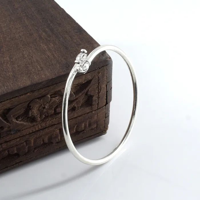 Bracelets Karizma Jewels Elephant Face Real Silver Oxidized womens Bracelet Bangle Single Bracelets Karizma Jewels Elephant Face Real Silver Oxidized womens Bracelet Bangle Single