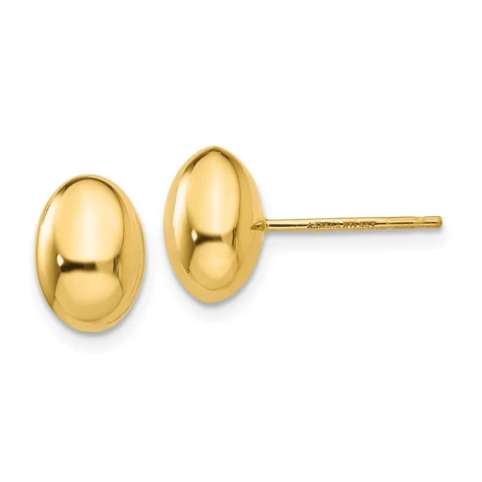 Earrings WB Choice Jewelry 14K Gold Polished Post EarringsWBCH1020