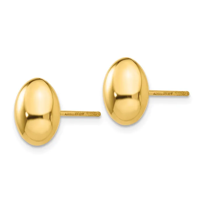 Earrings WB Choice Jewelry 14K Gold Polished Post EarringsWBCH1020 Earrings WB Choice Jewelry 14K Gold Polished Post EarringsWBCH1020
