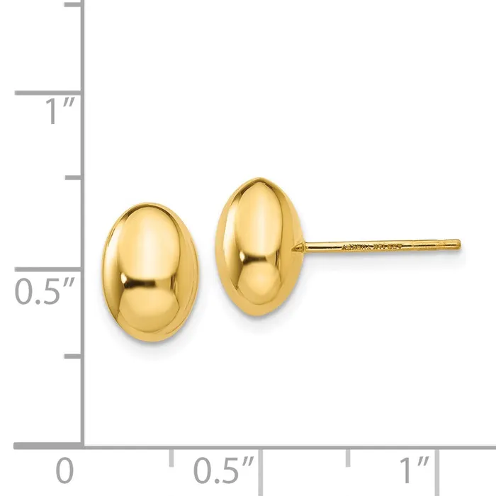 Earrings WB Choice Jewelry 14K Gold Polished Post EarringsWBCH1020 Earrings WB Choice Jewelry 14K Gold Polished Post EarringsWBCH1020