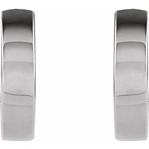 Earrings WB Choice Jewelry 14K White 102x27 mm Hinged Earring 2163510025PSTWBC Earrings WB Choice Jewelry 14K White 102x27 mm Hinged Earring 2163510025PSTWBC